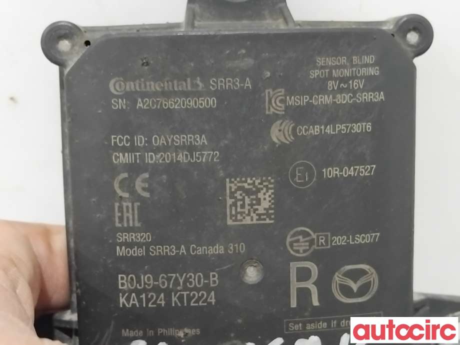 Sensor radar til Mazda CX-30 2020-->>  (MAZDA|B0J9-67-Y30D|A2C7662090500|B0J9-67Y30-B)