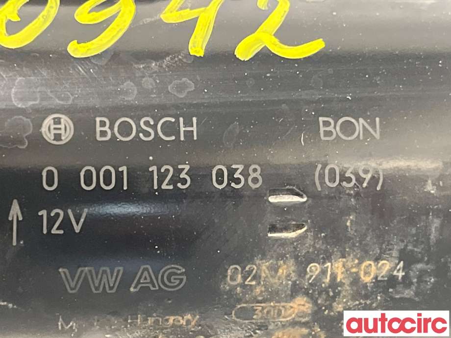 Starter diesel til Škoda Yeti 2009-2013 (Fase 1)  (SKODA|02M911024X|0001123038|02M911024)