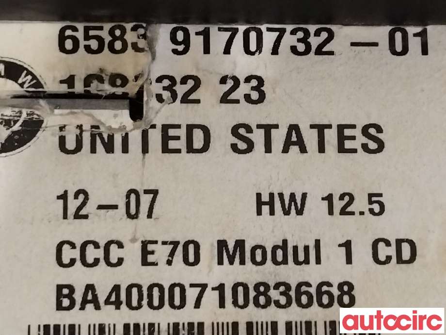 Bilstereo til BMW X5 2007-2013 (E70) (E70) (BMW|65129195753|65839170732)