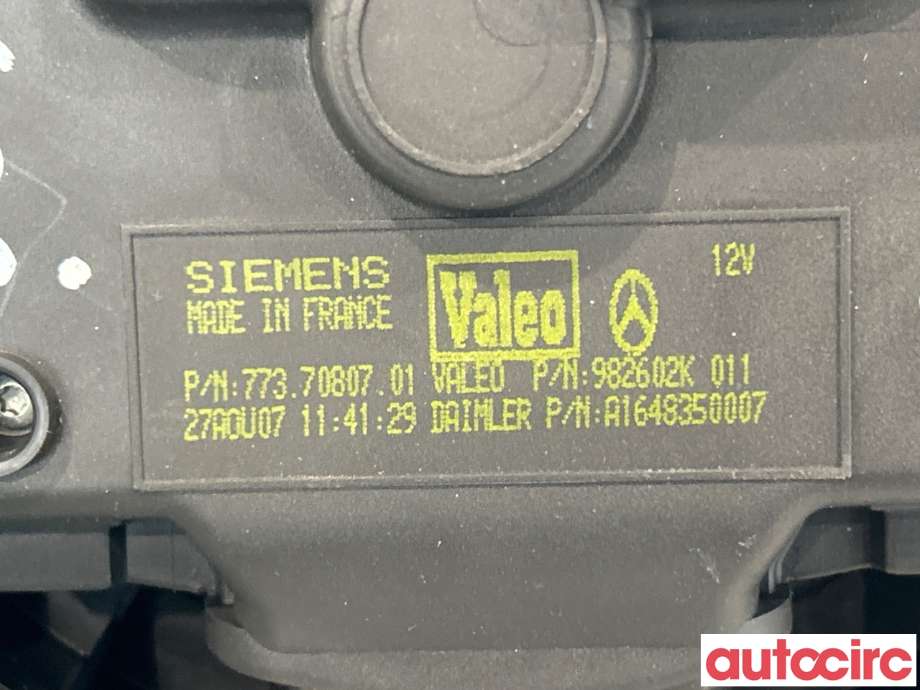 Varmeapparat motor til Mercedes ML 2005-2011 (W164) (W164) (MERCEDES|A1648350507|982602K|A1648350007)