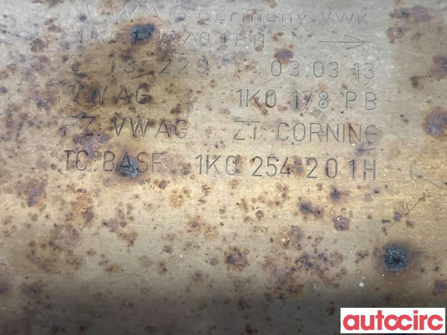 Katalysator til VW Passat 2011-2015 (B7) (B7) (VOLKSWAGEN|1K0254201HX)