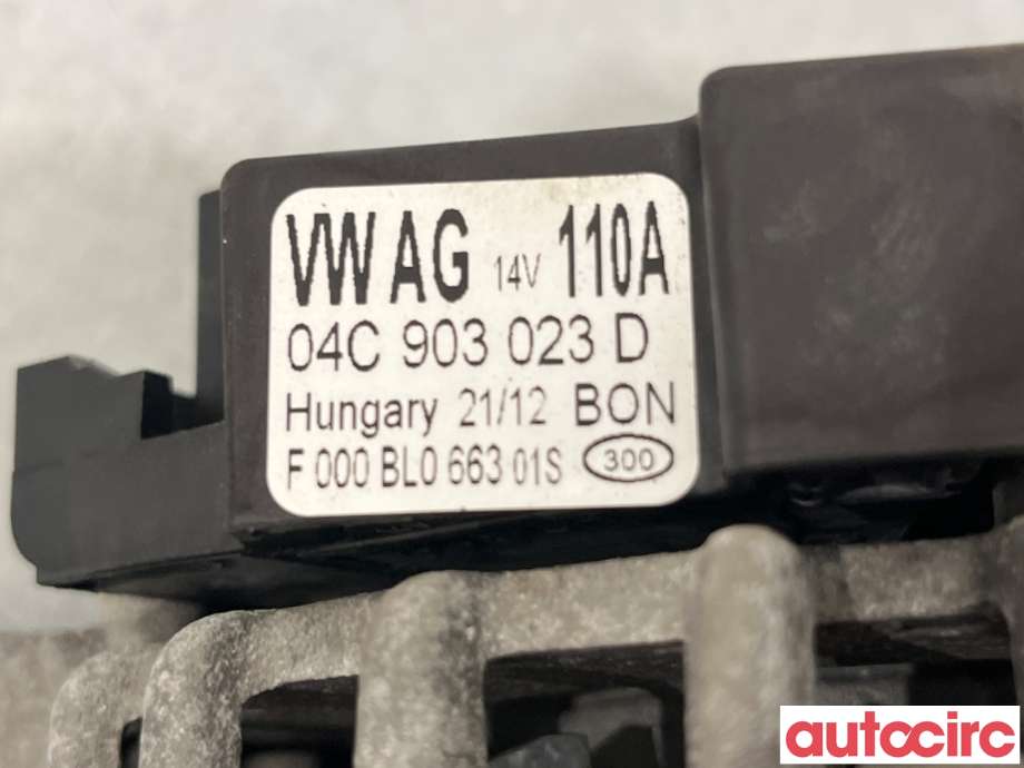 Dynamo til VW Up 2012-2019  (VOLKSWAGEN|04C903023D|F000BL0663|04C903023J)