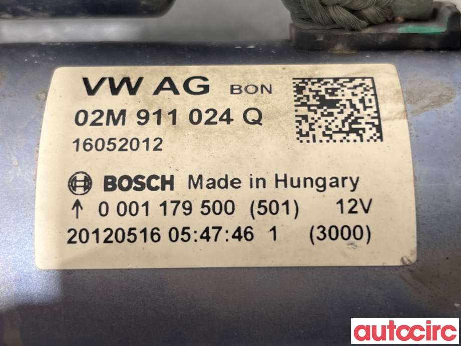 Starter til VW Up 2012-2019  (VOLKSWAGEN|02M911021GX|0001179500|02M911024Q)