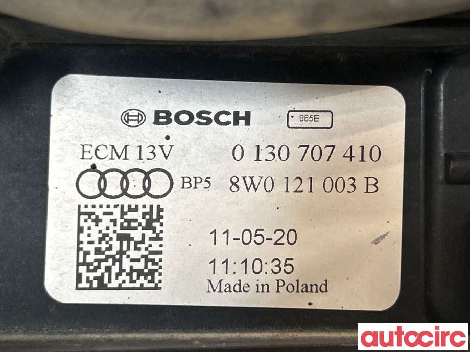 Kjølevifte til Audi e-tron 2018-->>  (AUDI|8W0121207B|8W0959455M)
