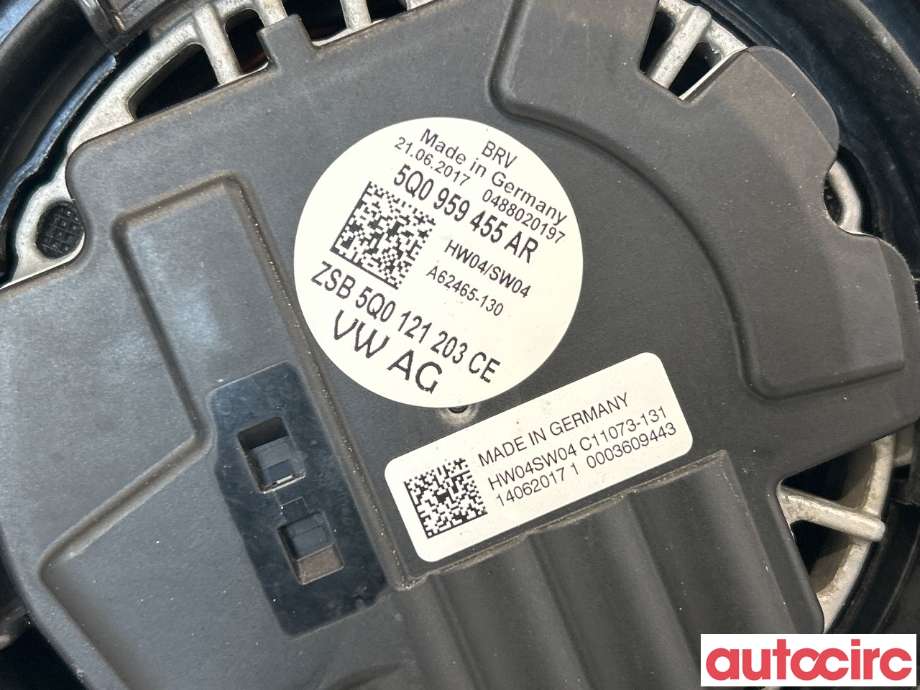 Kjølevifte til VW e-Golf 2017-2020 (Fase 2)  (VOLKSWAGEN|5Q0121203DE|5Q0121203CE)