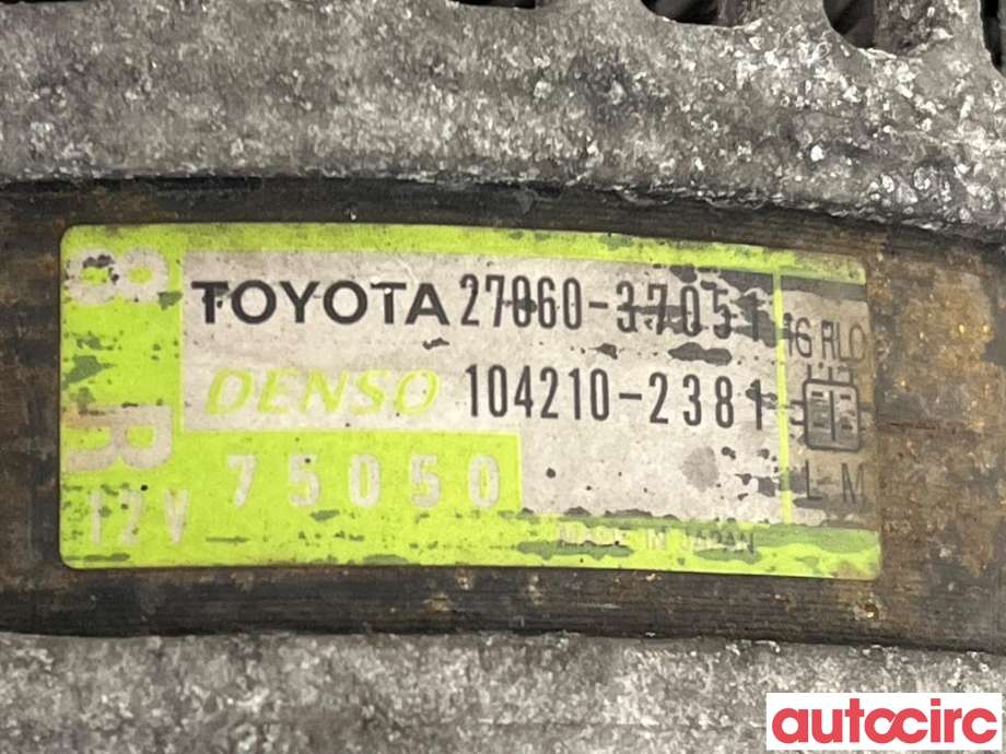 Dynamo til Toyota RAV4 2009-2013 (Type III, Fase 2)  (TOYOTA|2706037051|104210-2381)