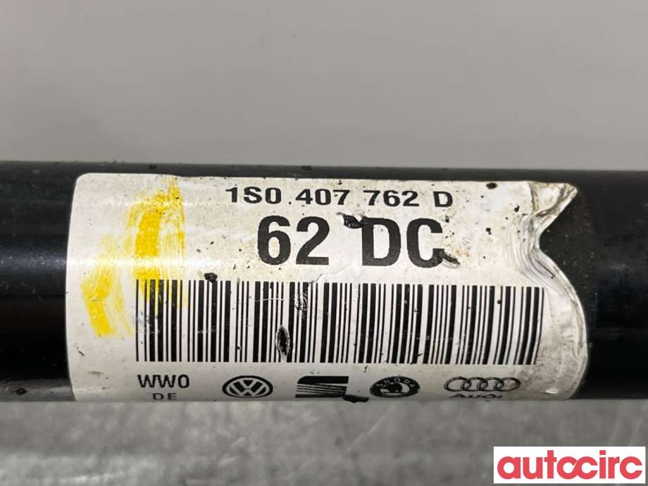 Drivaksel høyre foran til VW Up 2012-2019  (VOLKSWAGEN|1S0407762EX|1S0407762D|1S0407762J)