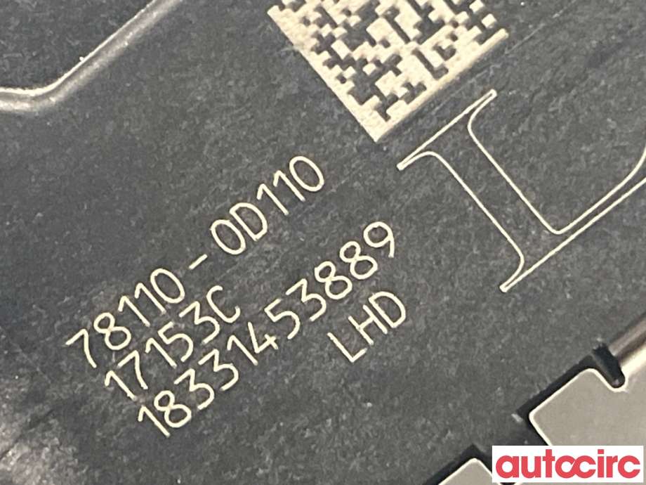 Pedal gass til Toyota Yaris 2014-2020 (Type III, Fase 2)  (TOYOTA|781100D110)
