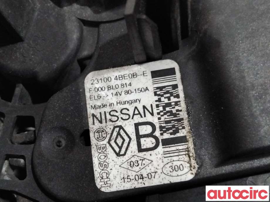 Dynamo til Nissan Pulsar 2014-->>  (NISSAN|231004BE0B|F000BL0814)