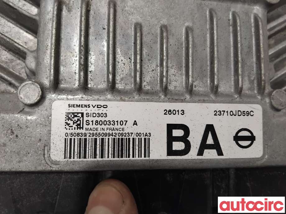 Styreenhet motor til Nissan Qashqai 2007-2010 (Type I, Fase 1) (NISSAN|23710JD54D|S180033107|23710JD59C)
