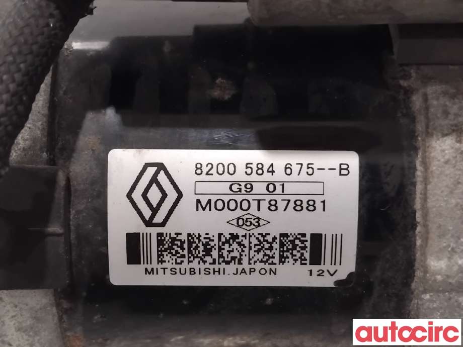 Starter diesel til Nissan Qashqai 2007-2010 (Type I, Fase 1)  (NISSAN|2330000Q0F|M000T87881|8200584675)