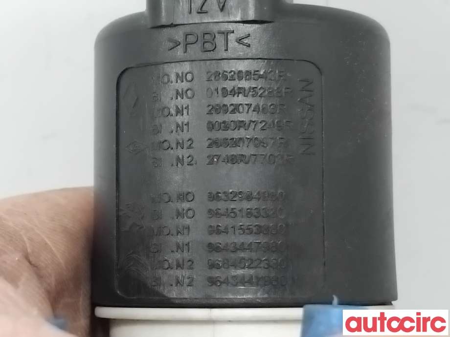 Spylerpumpe foran til Opel Combo E 2019-->>  (OPEL|9820669180|286288543R|9632948980)