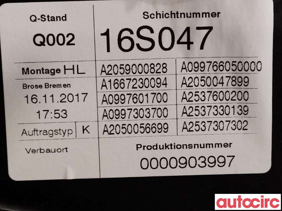 Ruteheis til Mercedes GLC 2015-2022 (X253) (X253) (MERCEDES|A2537307902)