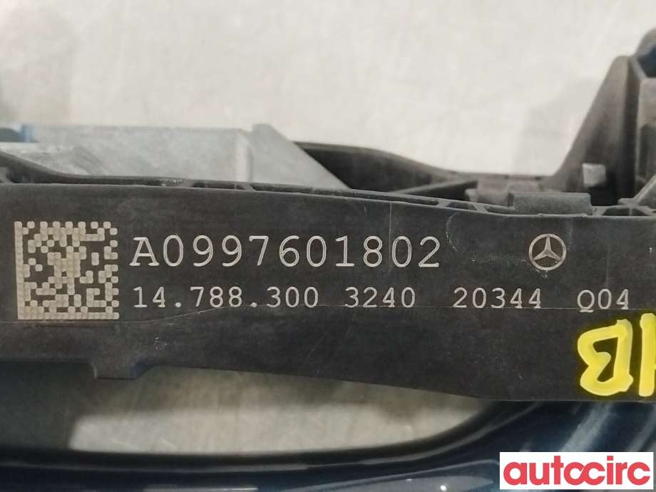 Dørhåndtak utv høyre bak til Mercedes B-Klasse 2019-->> (W247) (W247) (MERCEDES|A0997601659|A0997601802)