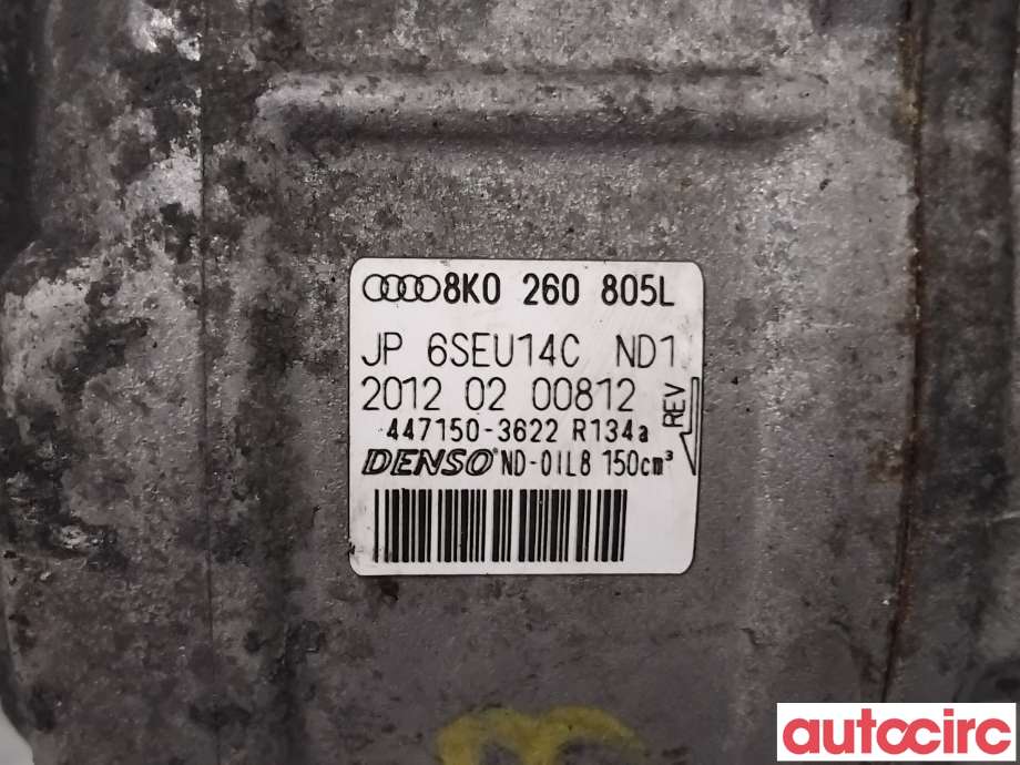 Aircondition kompressor til Audi Q5 2012-2017 (Type I, Fase 2)  (AUDI|8K0260805L|447150-3622)