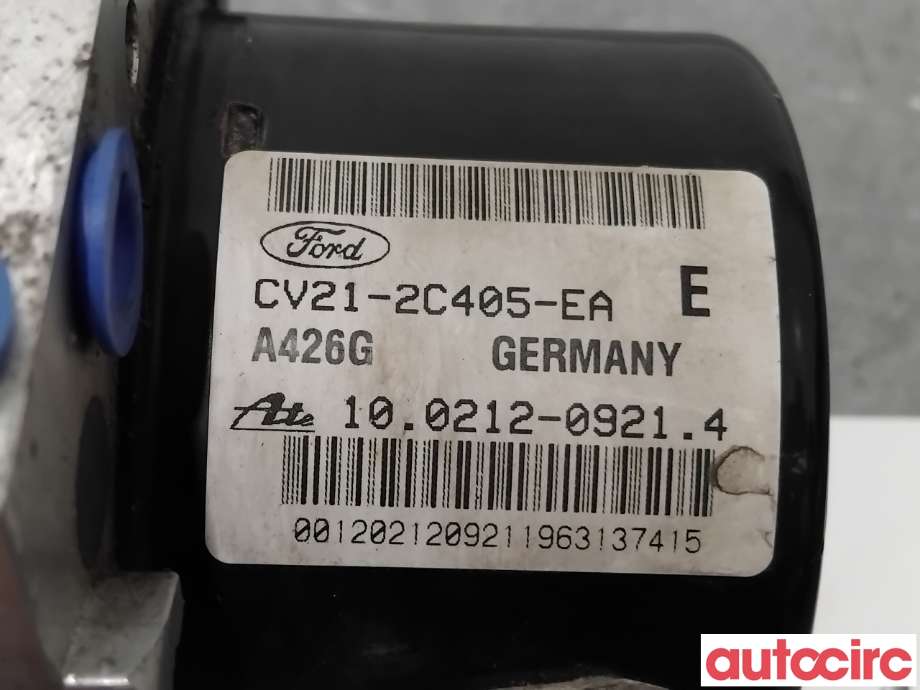 ABS sentral til Ford Fiesta 2013-2017 (Type VI, Fase 2) (FORD|1802558|100961-01893|CV21-2V405-EA)