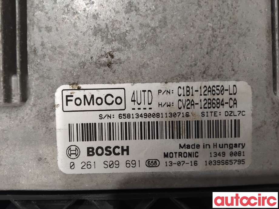Styreenhet motor til Ford Fiesta 2013-2017 (Type VI, Fase 2)  (FORD|1784307|0261S09691|CV2A-12B684-CA)