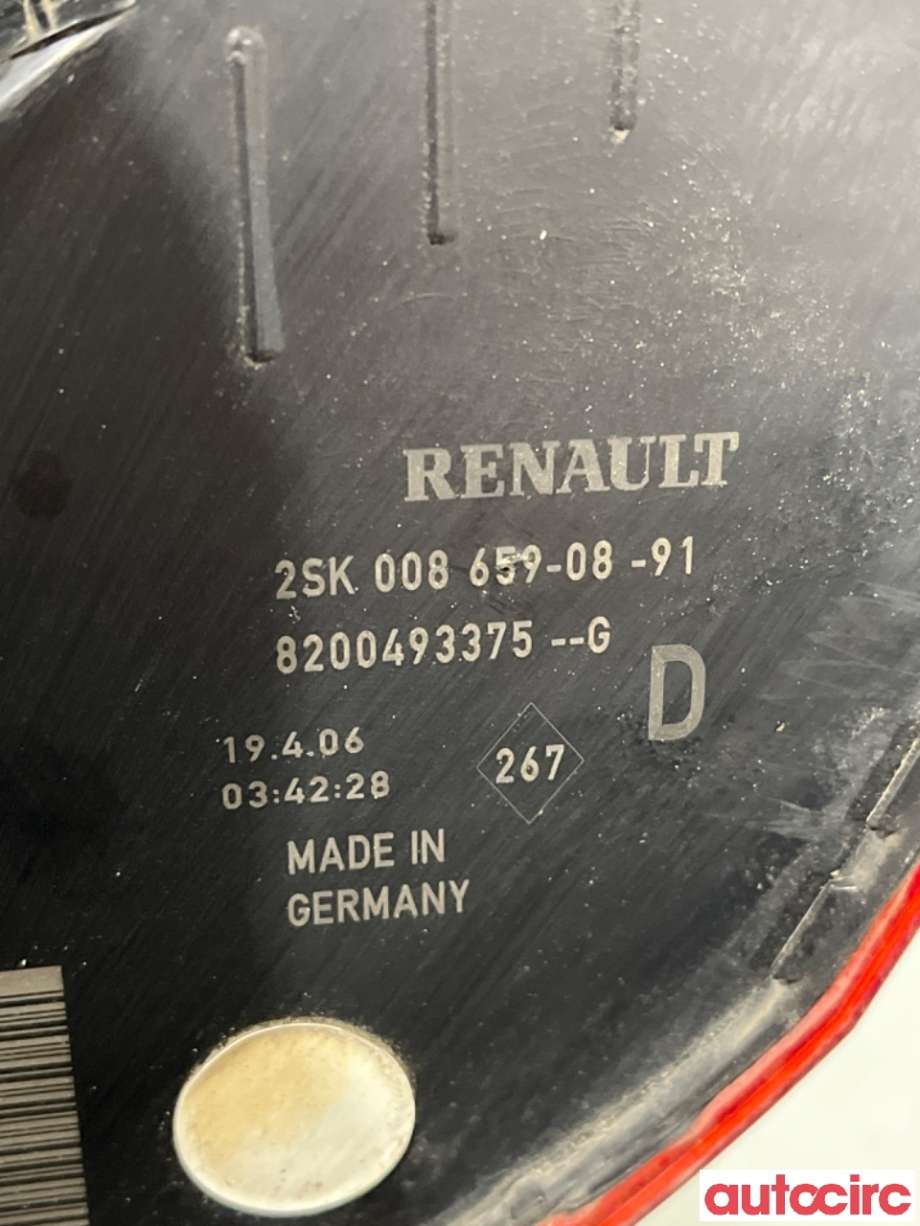 Baklykt høyre til Renault Scenic 2003-2009 (Type II)  (RENAULT|8200493375|)