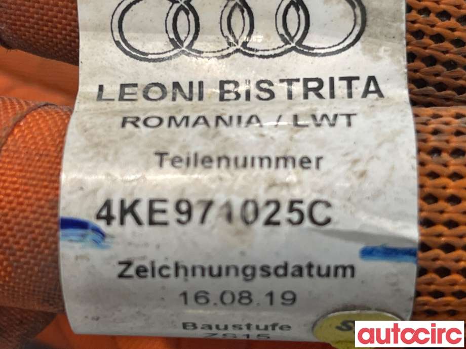Kabel høy volt (HV) hybrid til Audi e-tron 2018-->>  (AUDI|4KE971125C|4KE9710025C)