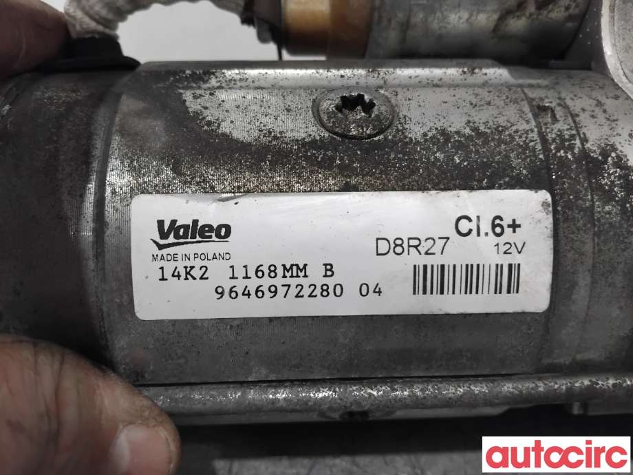 Starter diesel til Peugeot 508 2011-2014 (Type I, Fase 1)  (PEUGEOT|5802EF|D8R27|9646972280)