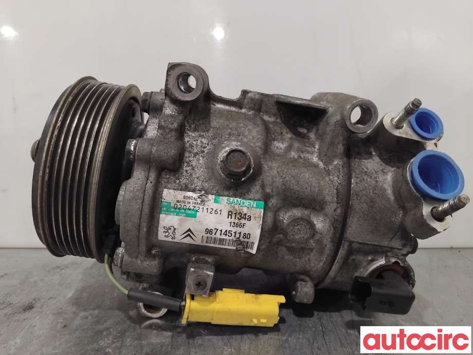 Aircondition kompressor til Peugeot 508 2011-2014 (Type I, Fase 1)  (PEUGEOT|648755|SD6C121366|9671451180)