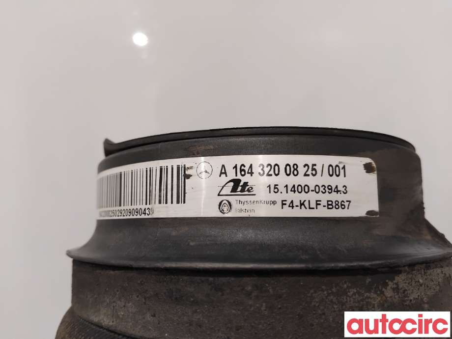 Fjær foran nivå luftpute/belg til Mercedes ML 2005-2011 (W164) (W164) (MERCEDES|A1643200825|151400-03943)