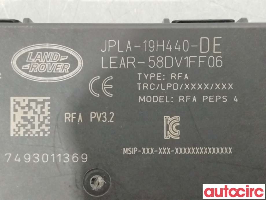 Styreenhet nøkkelfri/keyless til Land Rover Discovery 2017-->> (Type V)  (LAND-ROVER|LR099141|JPLA19H440DE)