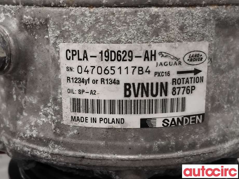 Aircondition kompressor til Land Rover Discovery 2017-->> (Type V) (LAND-ROVER|LR135789|PXC168776|CPLA-19D629-AH)