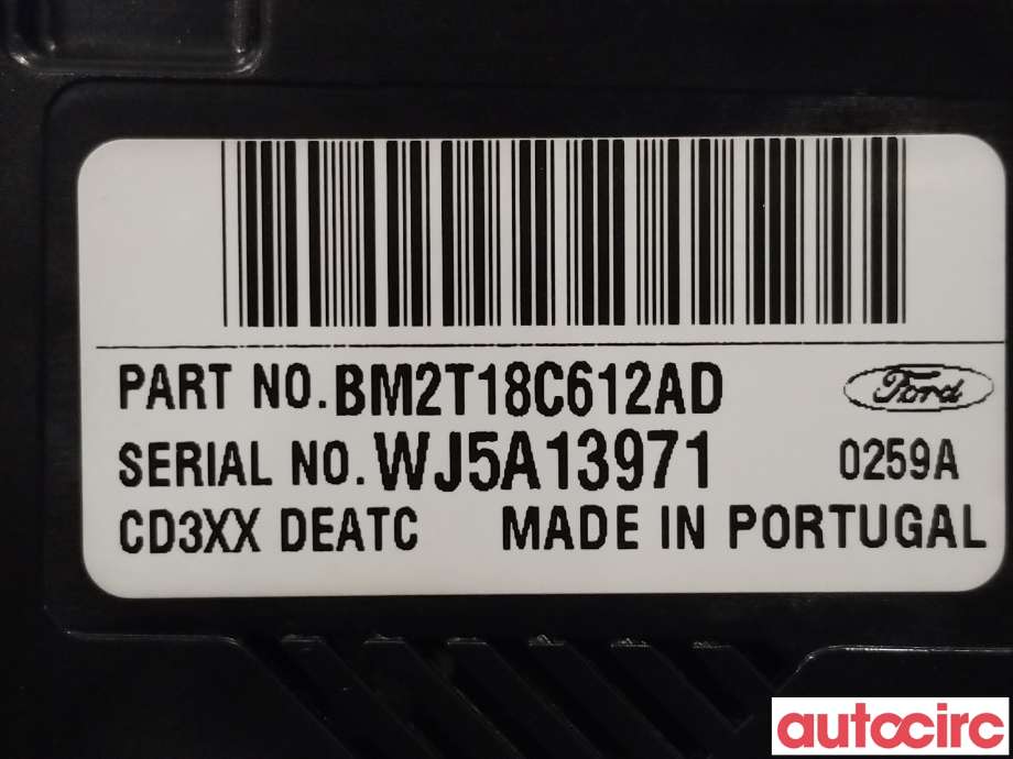 Varmeapparat betjening til Ford S-Max 2010-2015 (Type I, Fase 2)  (FORD|1865349|BM2T18C612AD)