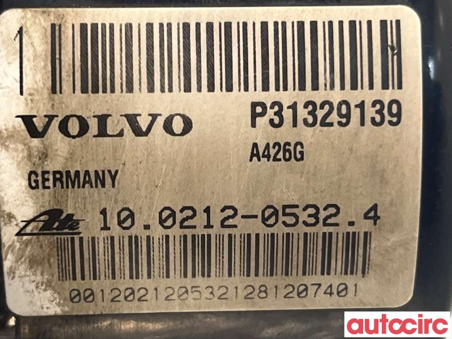 ABS sentral til Volvo XC60 2008-2013 (Type I, Fase 1)  (VOLVO|31329140|100212-05324|31329139)
