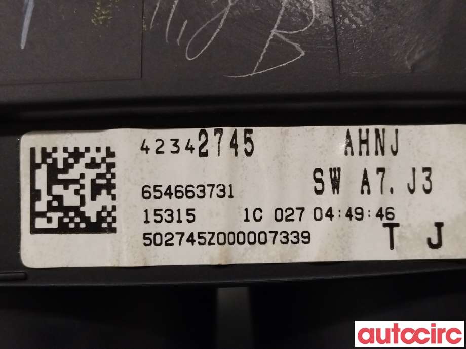 Instrumentpanel til Opel Mokka 2012-2016 (Type I, Fase 1)  (OPEL|42342745)