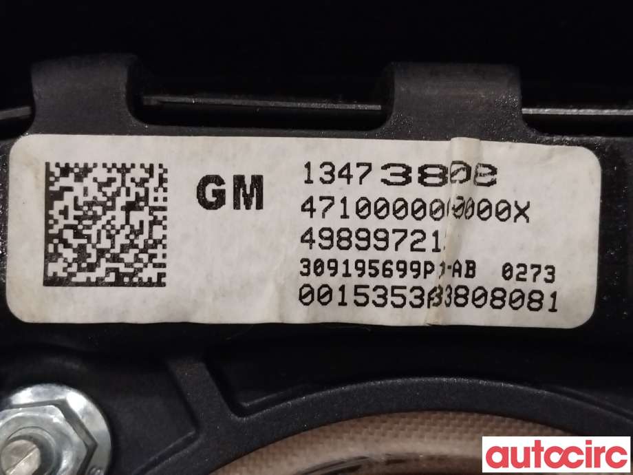 Airbag rattpute til Opel Mokka 2012-2016 (Type I, Fase 1)  (OPEL|39176868|13473808)