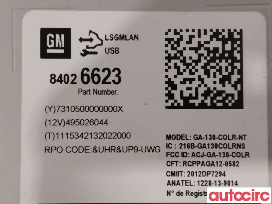 Bilstereo diverse til Opel Mokka 2012-2016 (Type I, Fase 1)  (OPEL|84046061|84026623)