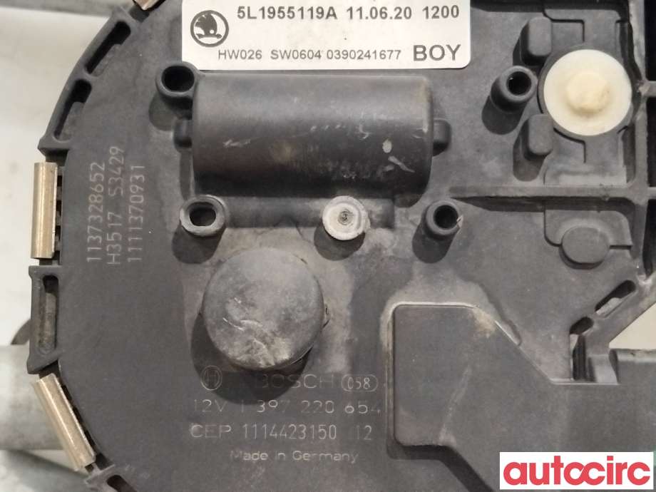 Viskermotor frontrute til Škoda Yeti 2009-2013 (Fase 1)  (SKODA|5L1955023|1397220654|5L1955023A)