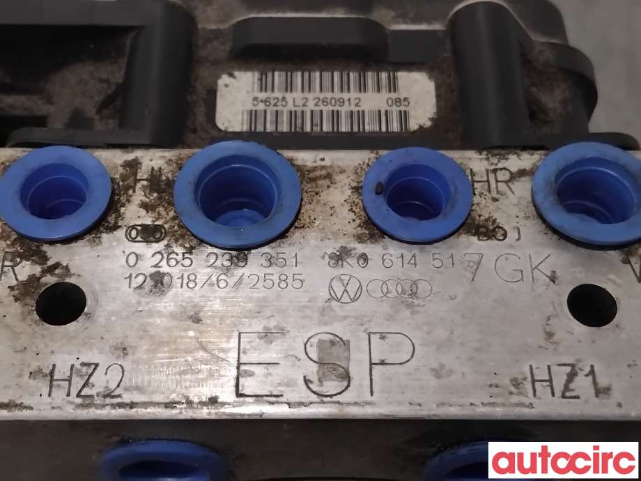 ABS sentral til Audi A4 2007-2014 (Type IV) (B8) (B8) (AUDI|8K0614517GL|0265239351|8K0614517GN)
