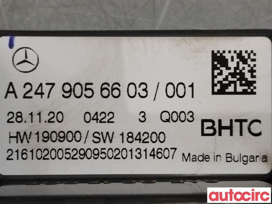 Varmeapparat betjening til Mercedes B-Klasse 2019-->> (W247) (W247) (MERCEDES|A2479056603)