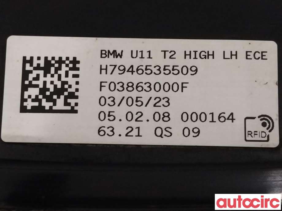 Baklykt venstre indre til BMW X1 2022-->> (U11) (U11) (BMW|63219465355|H7946535509)