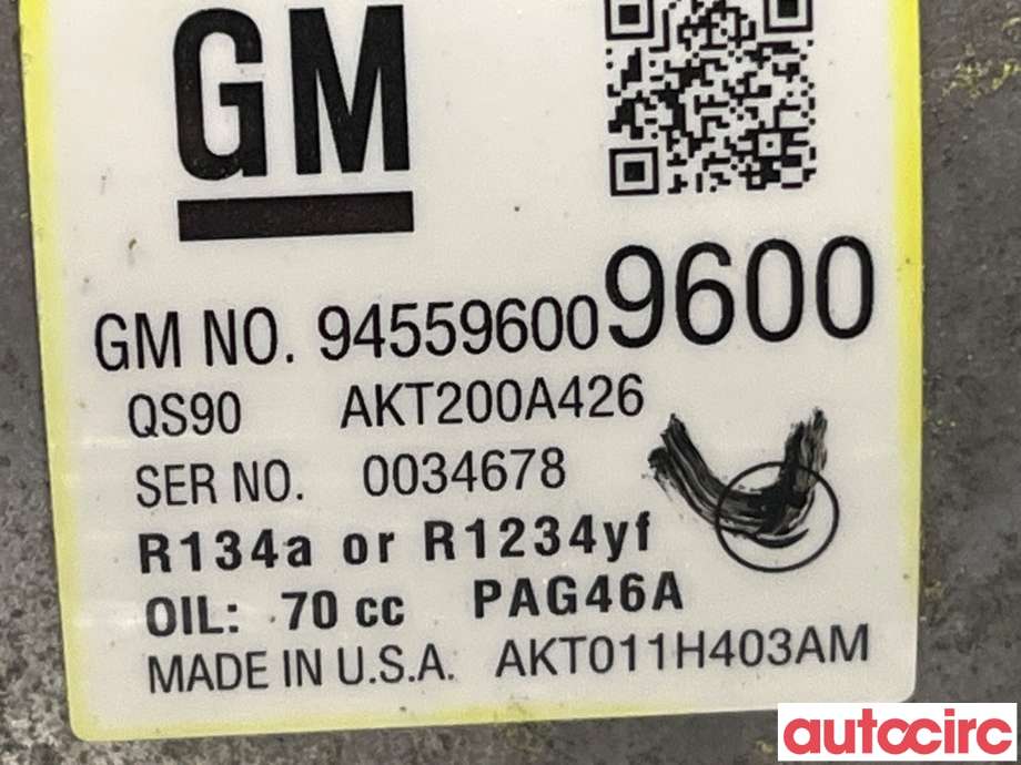 Aircondition kompressor til Opel Mokka 2012-2016 (Type I, Fase 1)  (OPEL|945596009600)