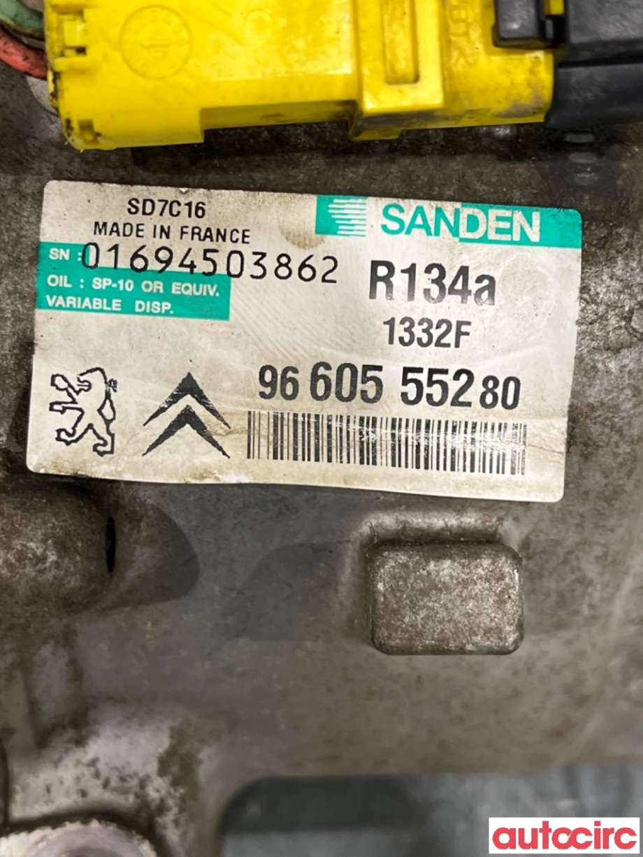 Aircondition kompressor til Citroën C5 2008-2017 (Type II)  (CITROEN|6453XA||9660555280)