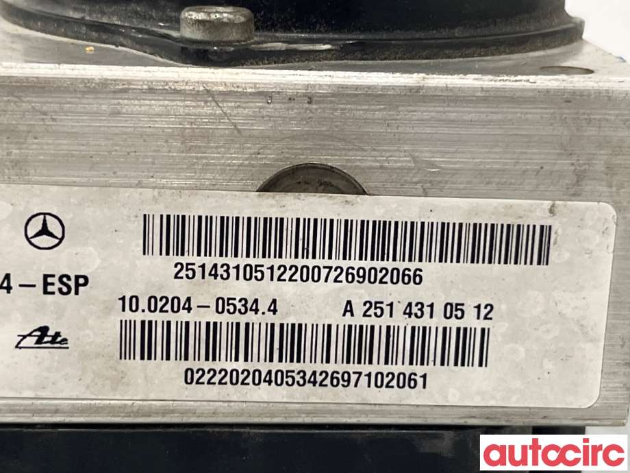ABS sentral til Mercedes ML 2005-2011 (W164) (W164) (MERCEDES|A1634300007|A2514310512)