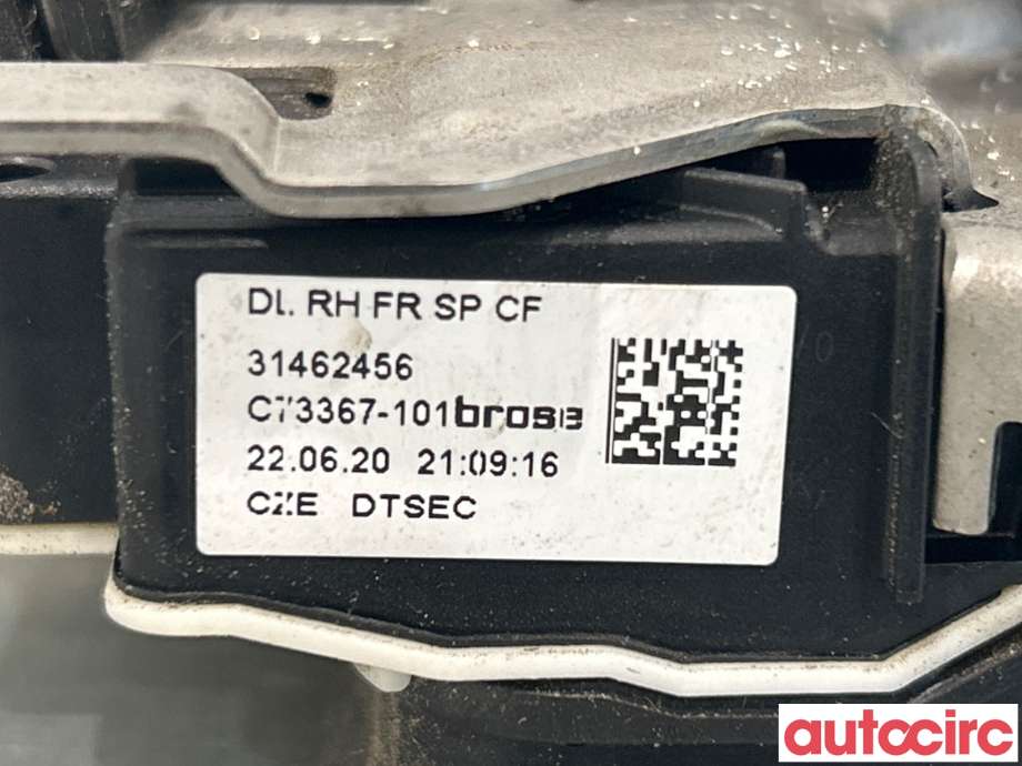 Låsekasse høyre foran til Volvo V60 / V60 CC 2018-->> (Type II)  (VOLVO|31440998|31462456)