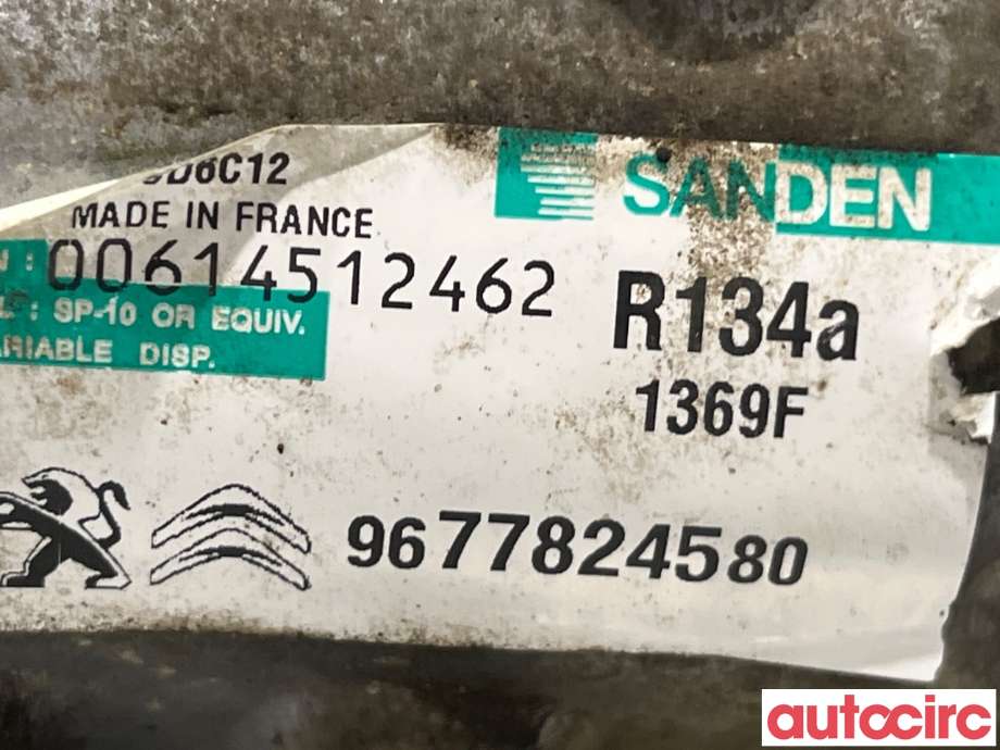 Aircondition kompressor til Peugeot 508 2014-2018 (Type I, Fase 2) (PEUGEOT|9825868680||9677824580)