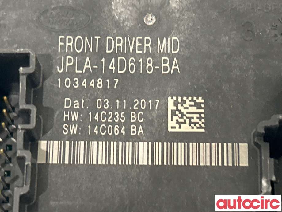 Styreenhet dør venstre foran til Land Rover Discovery 2017-->> (Type V) (LAND-ROVER|LR117887|LR113210|JPLA14D618BA)