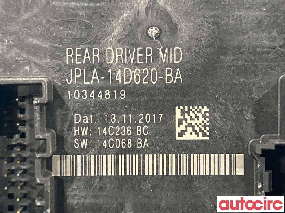 Styreenhet dør venstre foran til Land Rover Discovery 2017-->> (Type V) (LAND-ROVER|LR117891|LR113214|JPLA14D620BA)