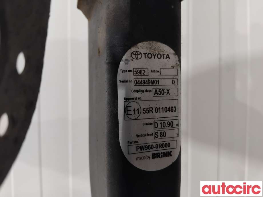 Hengerfeste til Toyota RAV4 2016-2019 (Type IV, Fase 2)  (TOYOTA|NO NR|5982|PW960-0R000)