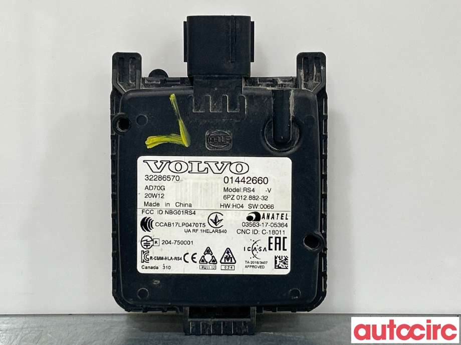 Sensor radar til Volvo V60 / V60 CC 2018-->> (Type II)  (VOLVO|32286570)