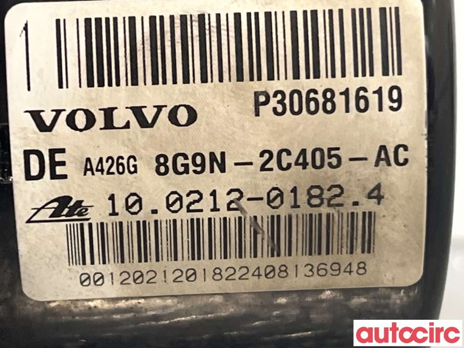 ABS sentral til Volvo V70 2007-2013 (Type III, Fase 1)  (VOLVO|31329140|100212-01824|30681619)