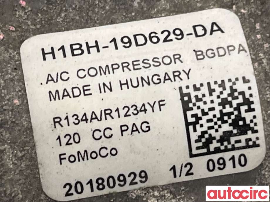 Aircondition kompressor til Ford Fiesta 2017-->> (Type VII)  (FORD|2673870|H1BH-19D629-DA|2759208)