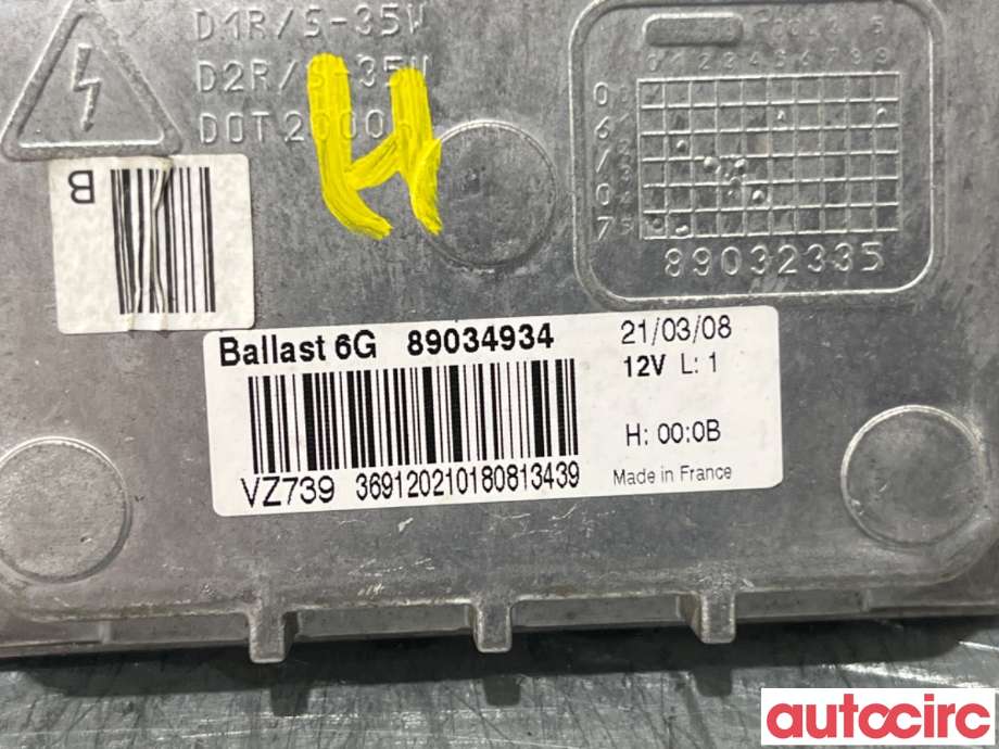 Styreenhet xenon/ballast til Citroën C5 2008-2017 (Type II)  (CITROEN|6224L8|89034934|)