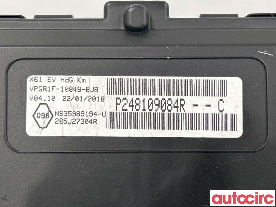 Instrumentpanel til Renault Kangoo 2008-2021 (Type II)  (RENAULT|248101779R)